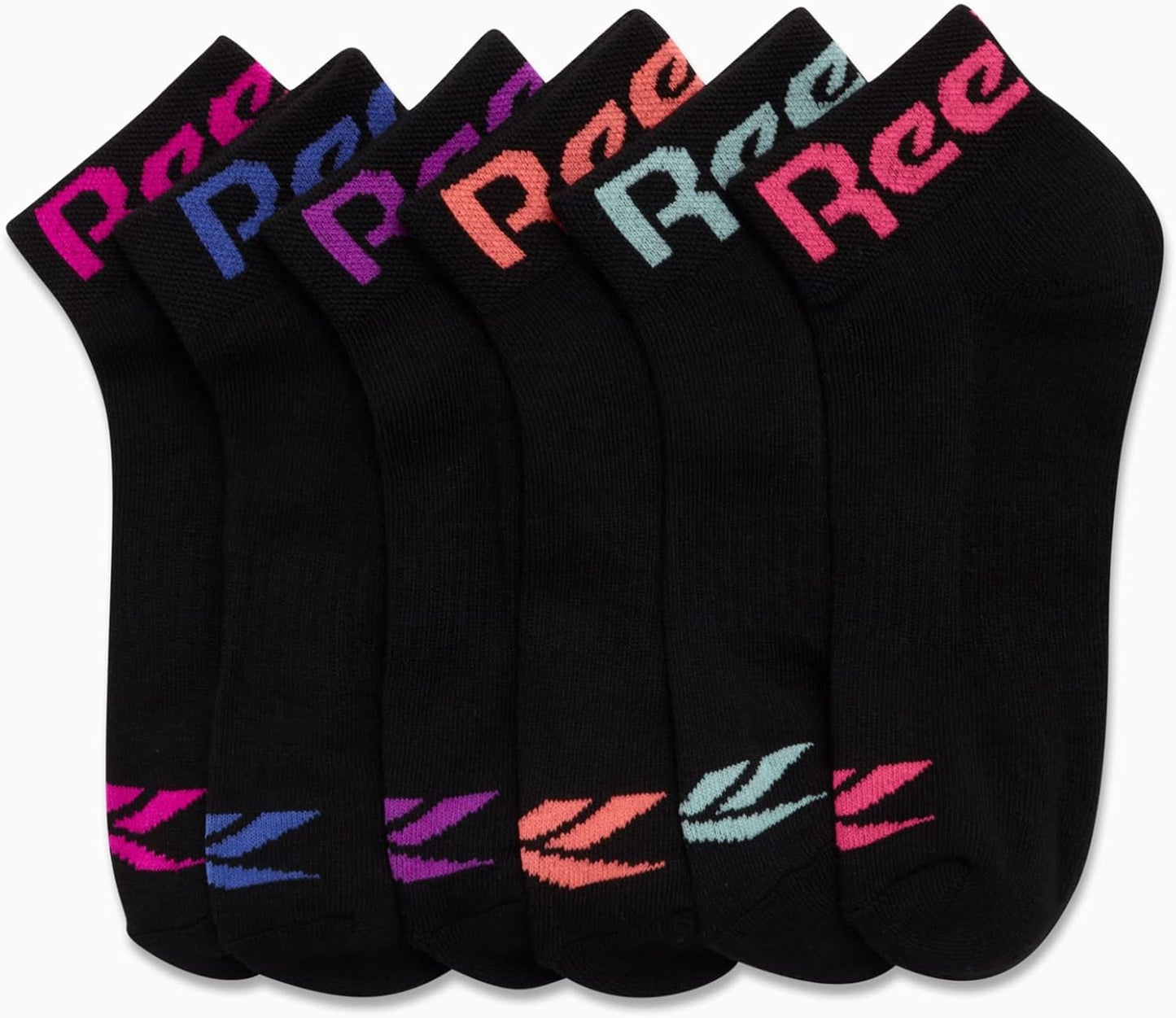 Girls' Quarter Socks - 6 Pack Moisture-Wicking Low Cut Athletic Ankle Socks for Girls (Sizes: S-L)