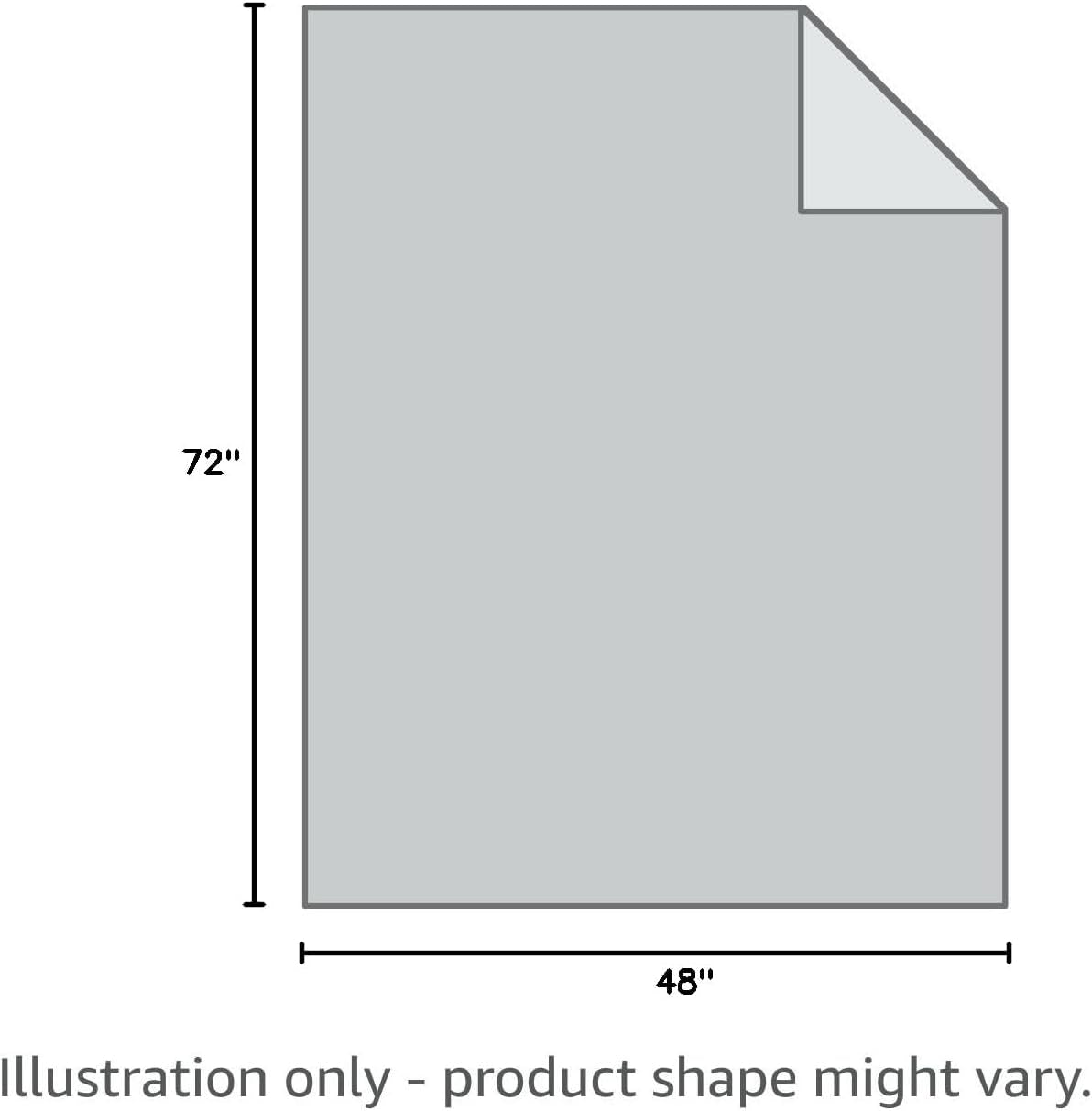 Weighted Blanket for Adults (12Lbs, 48"X72" Twin Size) - Cooling and Breathable Heavy Blanket for 110-130Lbs with Premium Glass Beads - Soft Thick Blanket for All-Season Sleeping Comfort - Grey