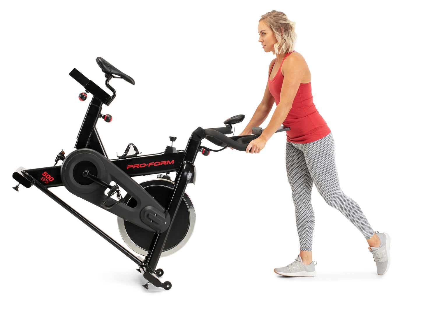Rev Up Your Workout with the 500 SPX Indoor Cycle Featuring an Adjustable Racing Seat!