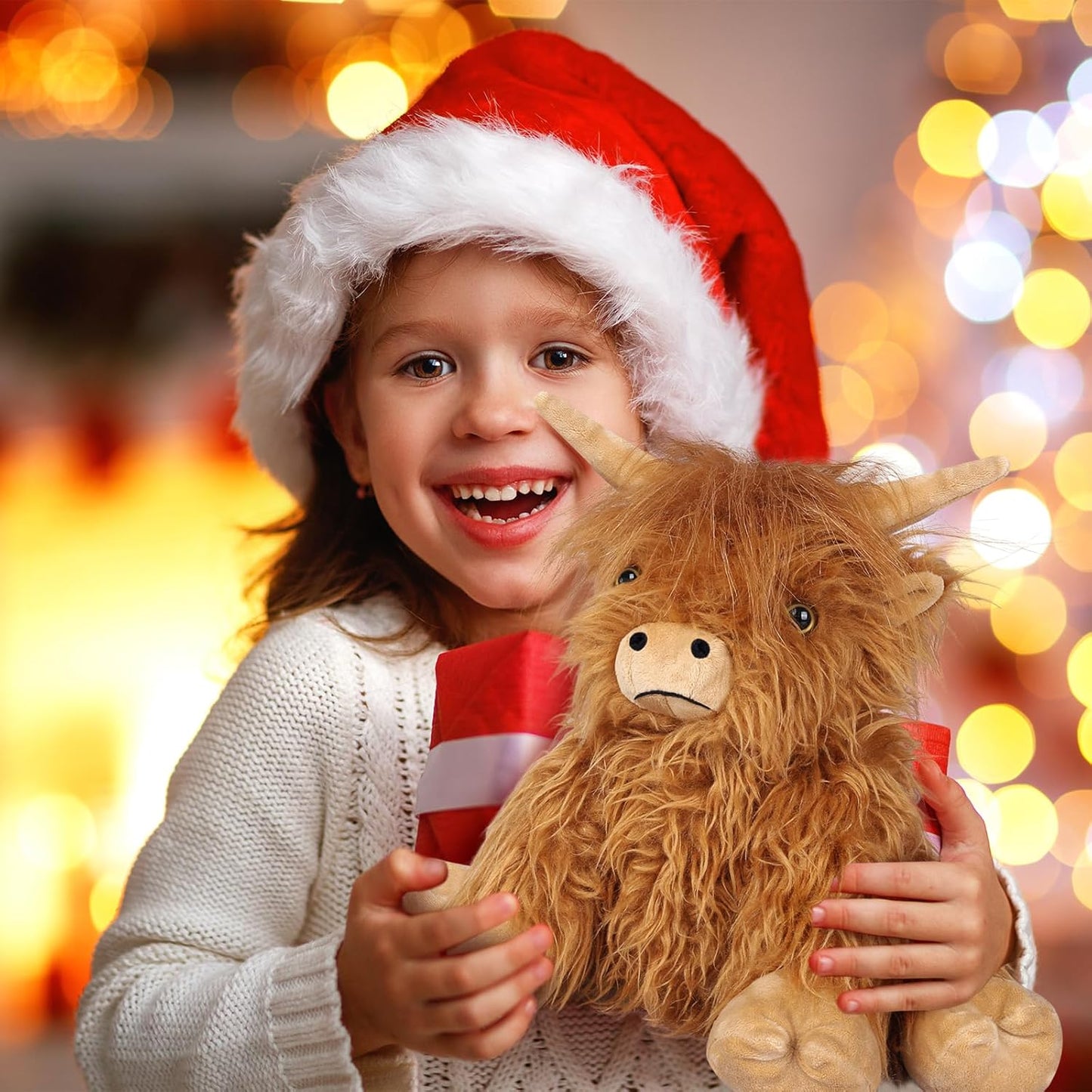 Highland Cow Stuffed Animals, Microwavable Stuffed Animals Heating Pad for Cramps & Pain, Lavender Scented Highland Cow Plush for Stress Relief, Stuffed Cow Gifts Plush Toys, Highland Cattle