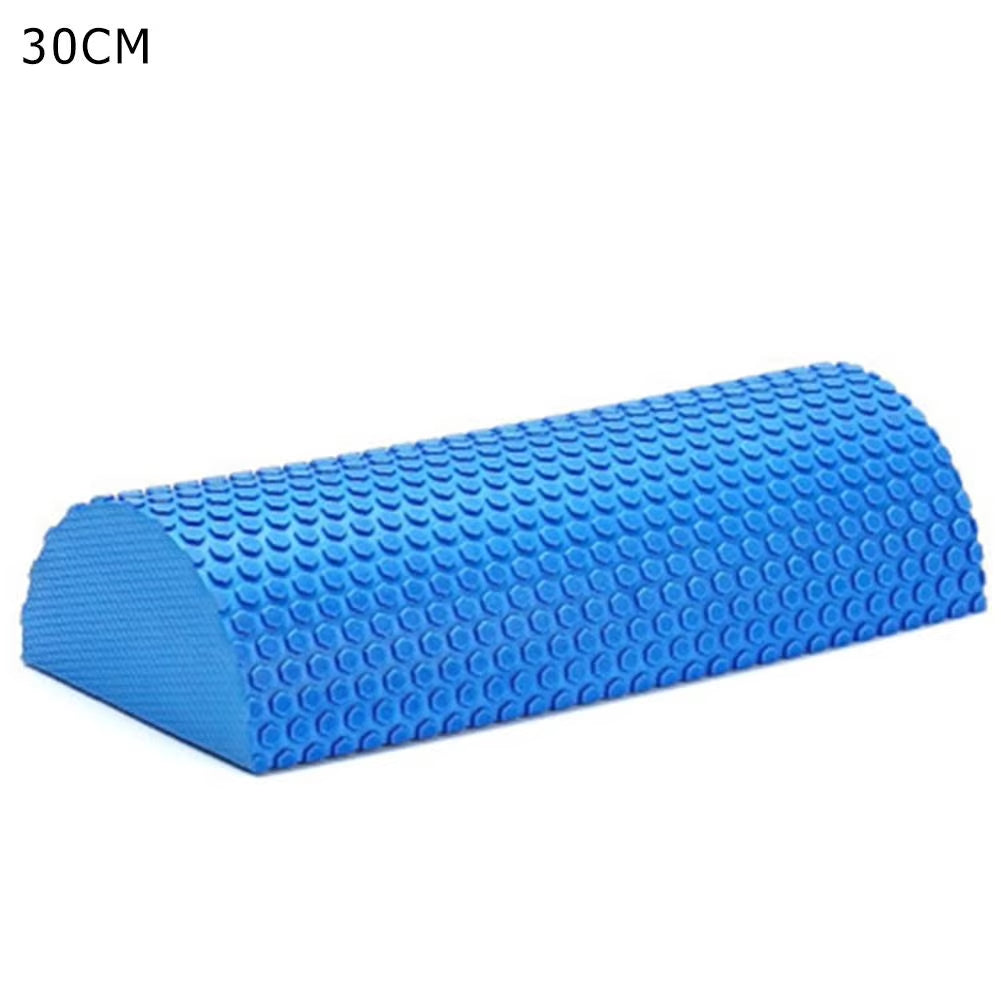 Half round EVA Foam Roller Semi-Circular Massage EVA Foam Shaft Yoga Pilates Fitness Equipment with Massage Floating Point