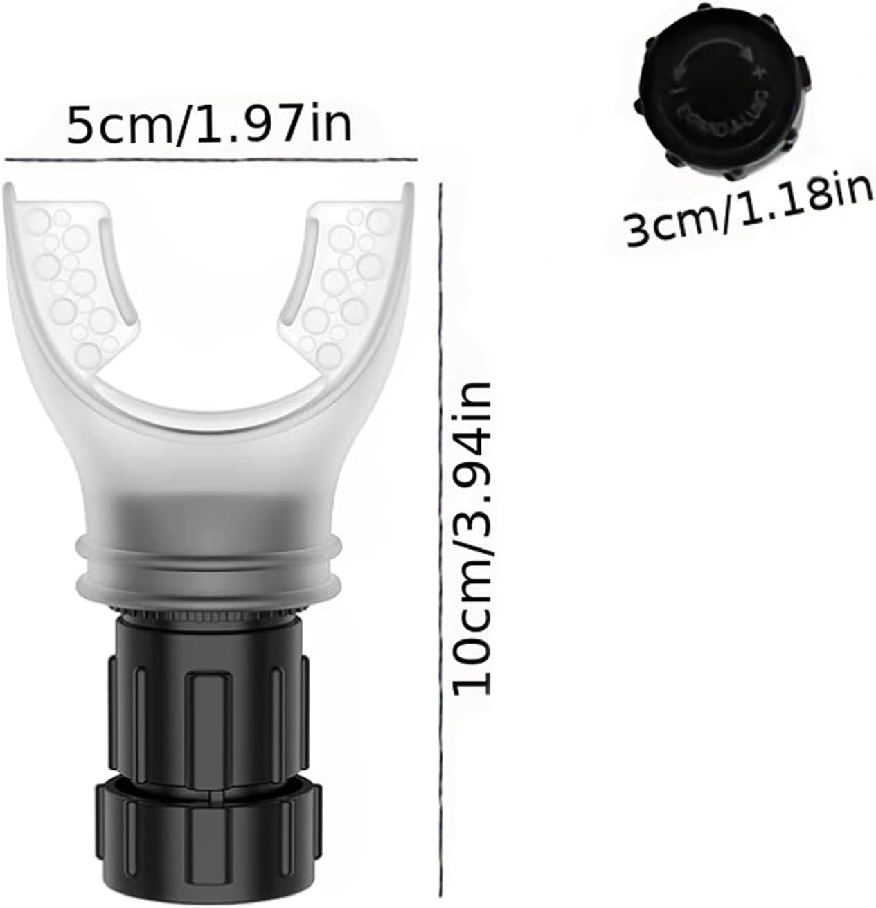 Oxyflow Portable Adjustable Trainer for Oral and Muscular Exercise - for Daily Fitness Training, Easy to Clean, White+Black