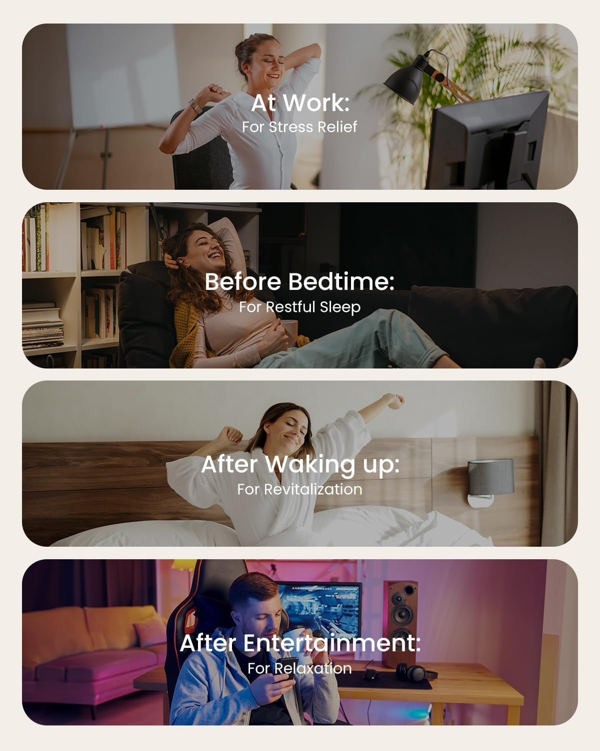 Heated Head & Eye Massager for Migraine Relief - Ultimate Relaxation Gift for Birthdays