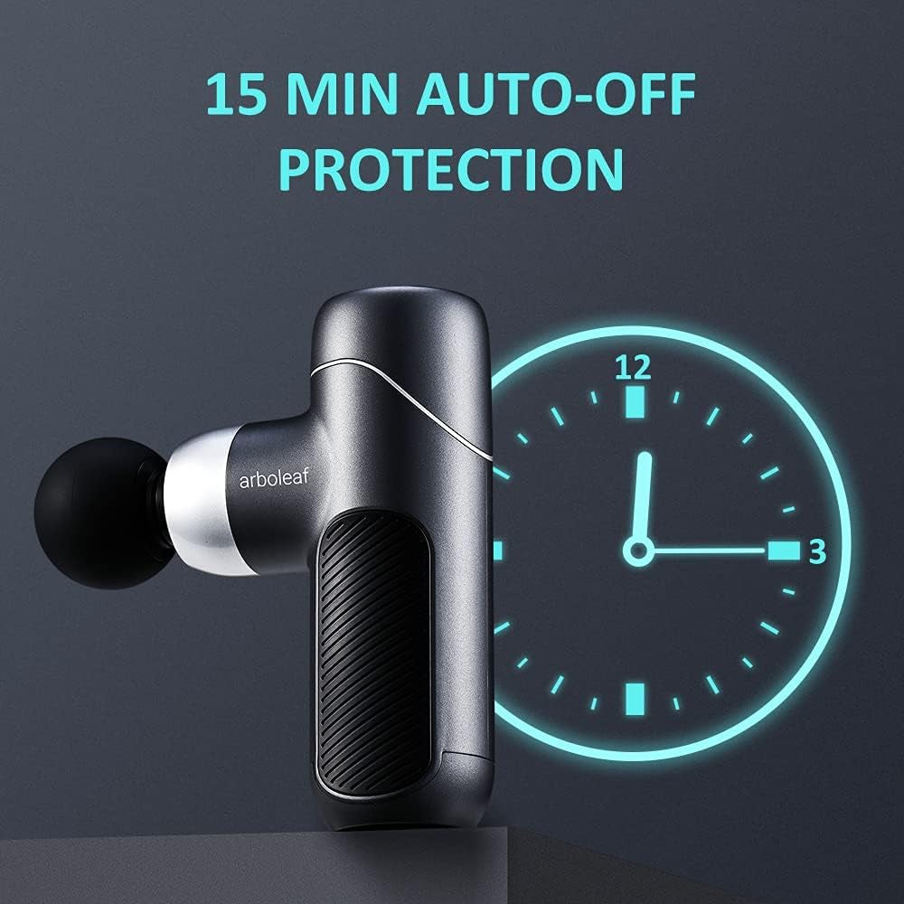 Mini Massage Gun Deep Tissue, Muscle Massager for Back Pain Relief, Small Massage Gun Travel Massager Handheld, Quiet Percussion Massager Portable, Whole Body- FSA and HSA Eligible