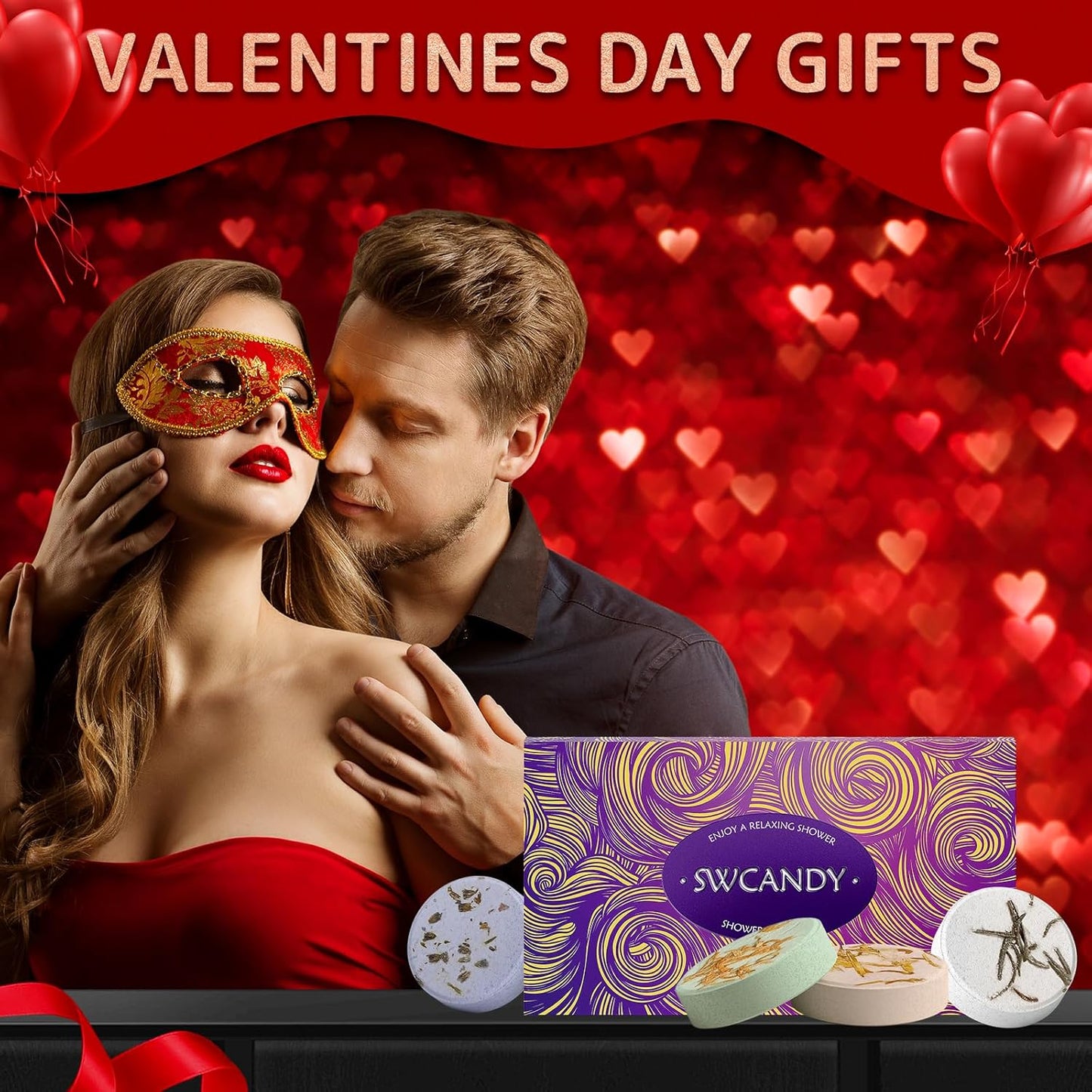 Shower Steamers Aromatherapy Birthday Gifts for Women - 8 Pcs Valentines Day Gifts for Her Mom Men Teen Adults Bath Bombs Self Care with Natural Essential Oils Relaxation Home SPA Mothers Day