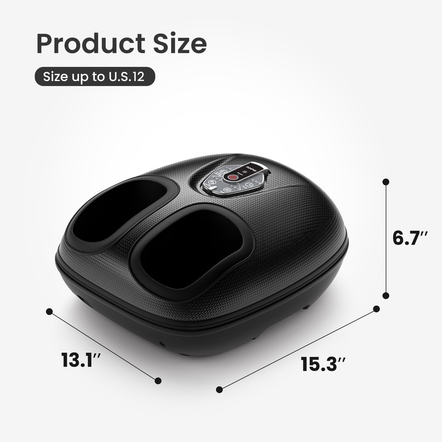 Foot Massager Machine with Heat [2025 Upgraded], FSA HSA Eligible Foot Massager, Valentines Day Gifts for Women Men Mom, 3 Heat Levels, Wireless Control Shiatsu Foot Massager, True Foot Massage