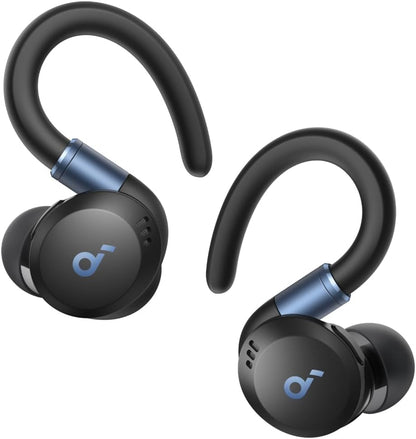Sport X20 by , True-Wireless Workout Earbuds, Rotatable and Extendable Ear Hooks, Noise Cancelling, Deep Bass, IP68 Waterproof, Sweatproof, Dustproof, 48H Play, Sport Earbuds for Gym