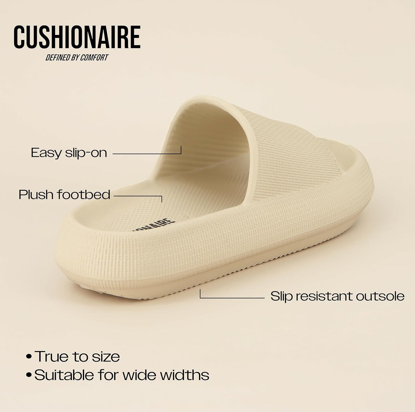 Women'S Feather Cloud Recovery Slide Sandals with +Comfort
