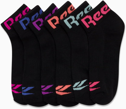 Girls' Quarter Socks - 6 Pack Moisture-Wicking Low Cut Athletic Ankle Socks for Girls (Sizes: S-L)
