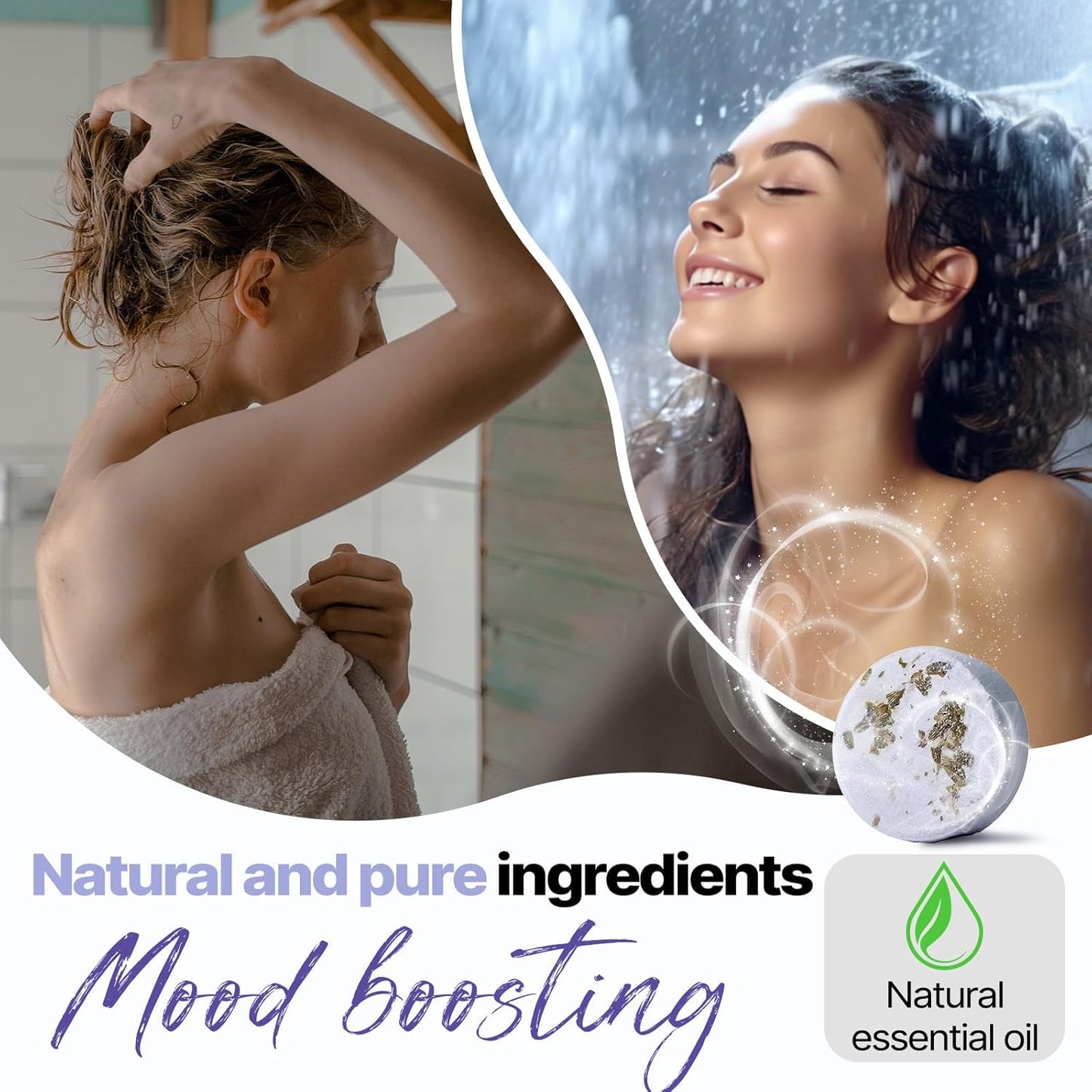 Shower Steamers Aromatherapy Birthday Gifts for Women -  8 Pcs Valentines Day Gifts for Her Mom Men Teen Adults Bath Bombs Self Care with Natural Essential Oils Relaxation Home SPA Mothers Day