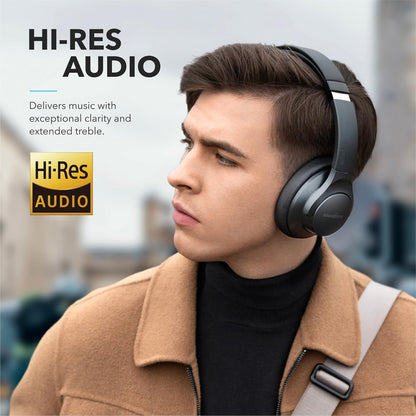 Life Q20 Hybrid Active Noise Cancelling Headphones, Wireless over Ear Bluetooth Headphones, 60H Playtime, Hi-Res Audio, Deep Bass, Memory Foam Ear Cups, Travel, Office