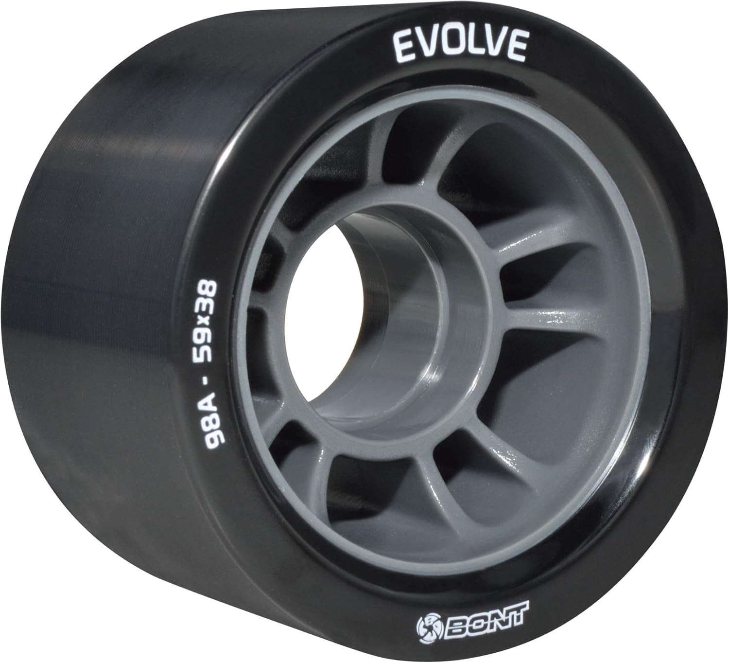 Skates - Evolve Roller Derby Skate Wheel - Indoor Roller Skate Wheels - Rollerskate Wheels - 88A 92A 95A 98A - Red Black Blue Purple