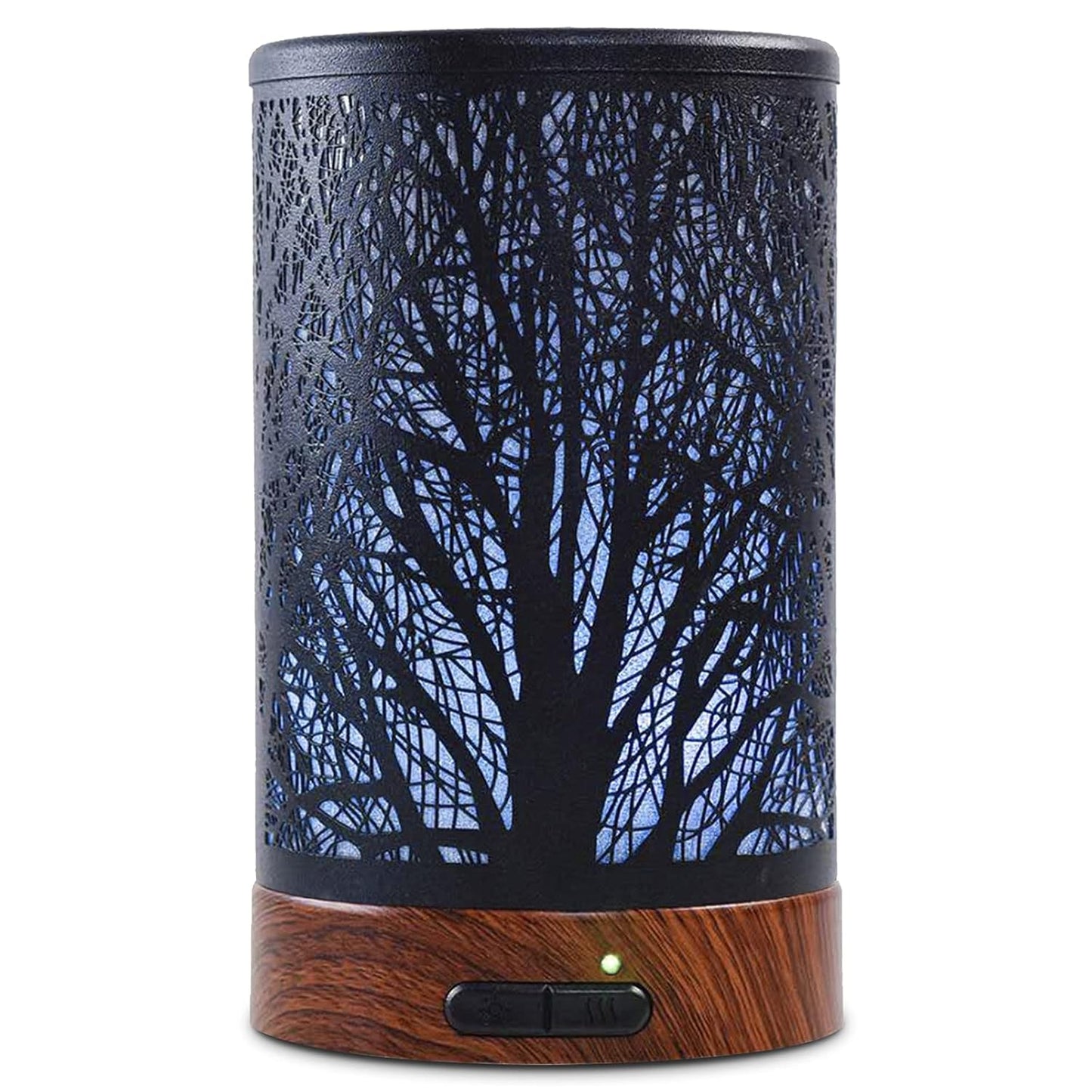 Essential Oil Diffuser 150Ml Metal Aromatherapy Oil Diffuser Ultrasonic Cool Mist Diffuser with Auto Shut-Off Protection,7 Colors Changed LED for Home Office SPA Yoga