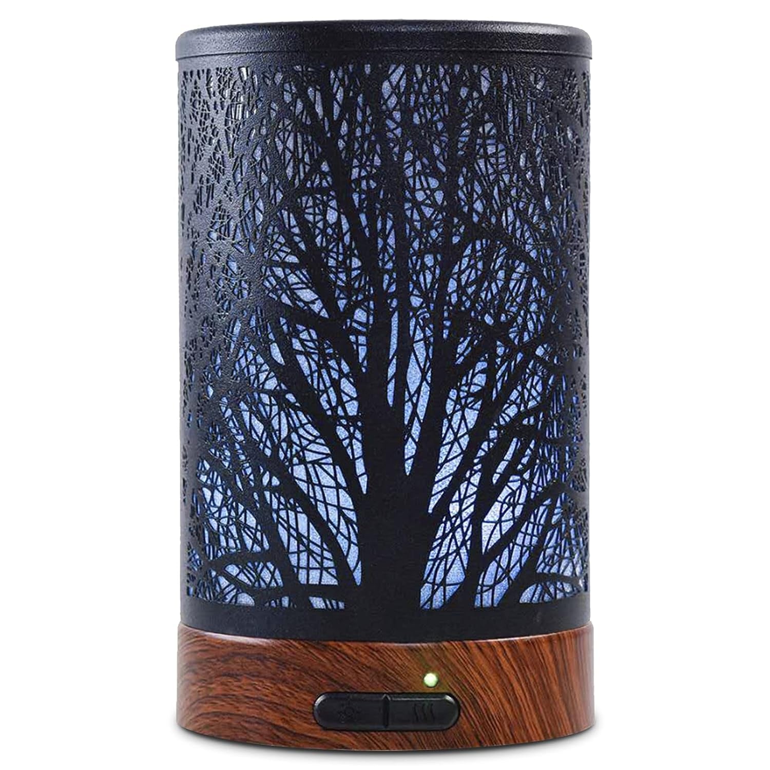Essential Oil Diffuser 150Ml Metal Aromatherapy Oil Diffuser Ultrasonic Cool Mist Diffuser with Auto Shut-Off Protection,7 Colors Changed LED for Home Office SPA Yoga