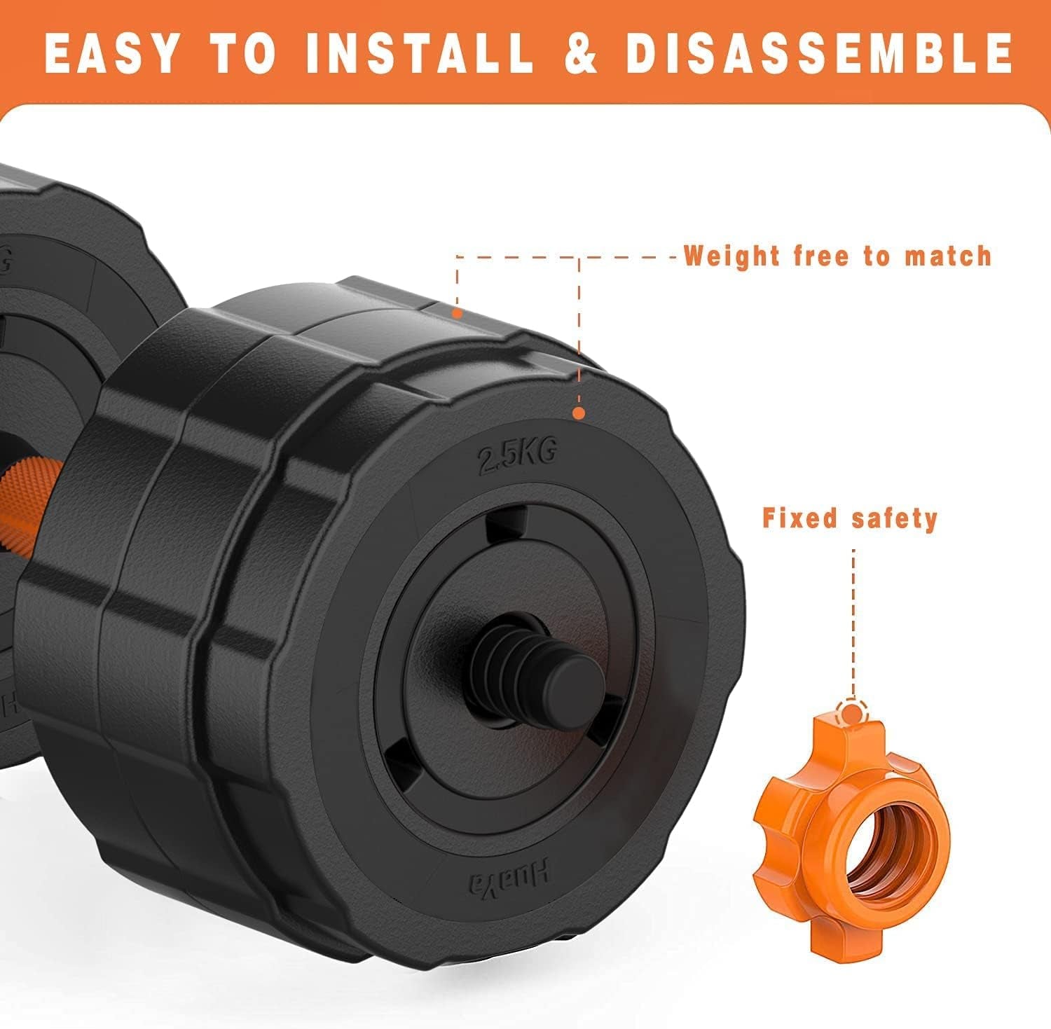 Transform Your Home Gym with the 86 Lbs 3-in-1 Adjustable Dumbbell Barbell Set - Perfect for All Fitness Levels!