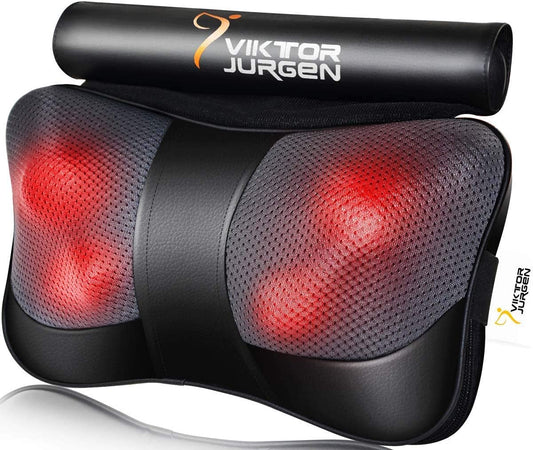 Christmas Back Massager Gifts, Shiatsu Kneading Massager for Neck and Shoulder, Massage Pillow with Heat Relaxation Gifts for Women/Men/Dad/Mom//Mothers Day/Fathers Day/Valentine'S Day