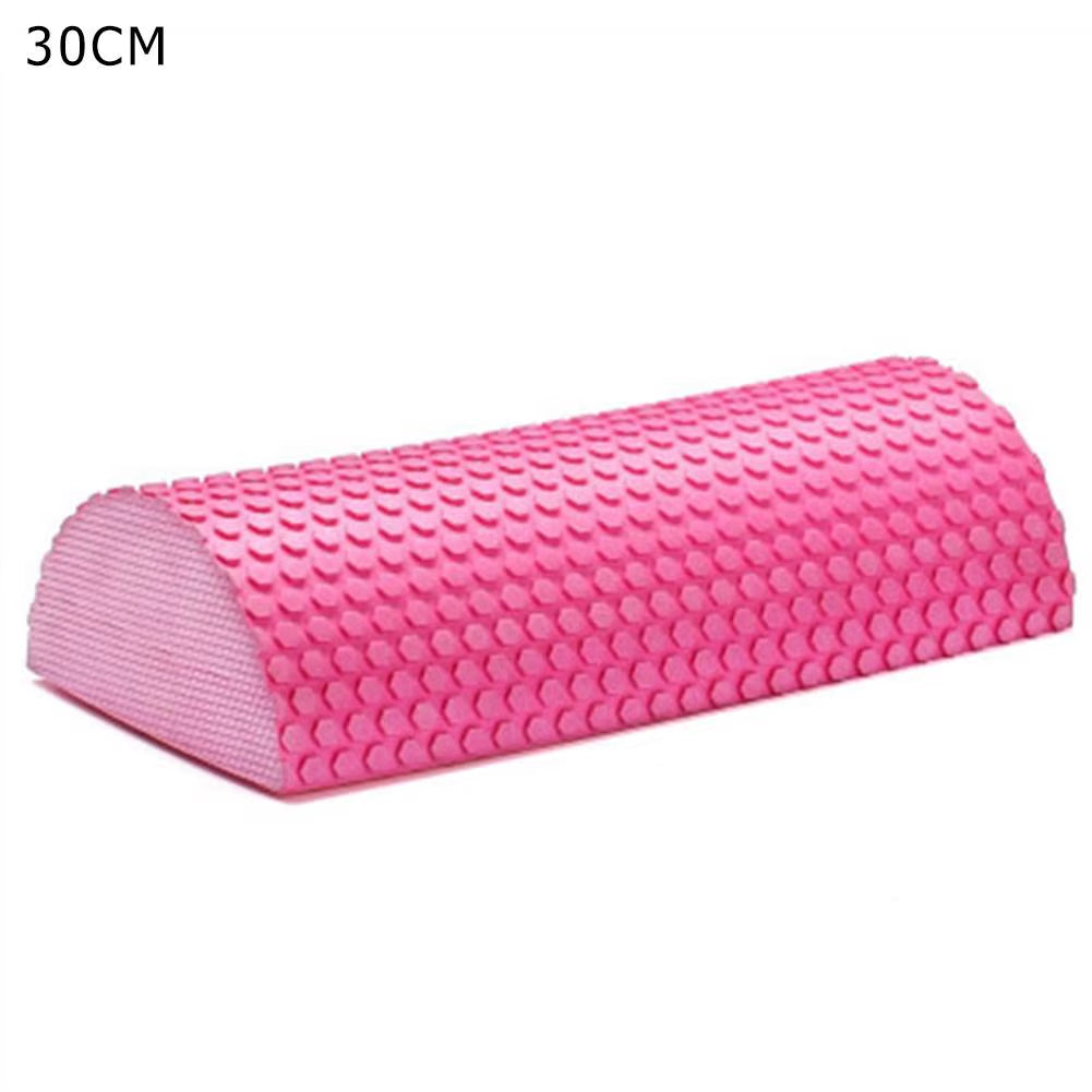 Half round EVA Foam Roller Semi-Circular Massage EVA Foam Shaft Yoga Pilates Fitness Equipment with Massage Floating Point