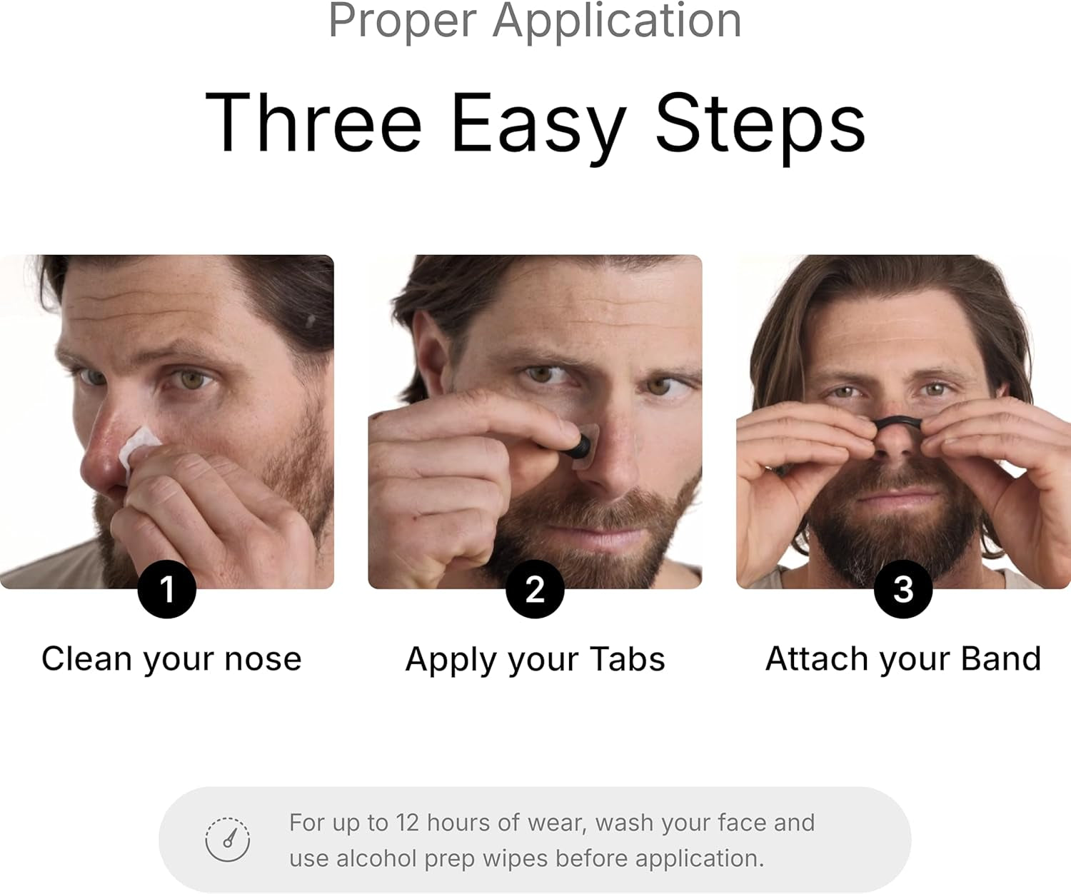 Breathing Nasal Strip Starter Kit (15 Count, Black) - Boost Oxygen , Reduce Snoring, Improve Sleep Quality - Sweat Resistant, Skin Safe Nasal Strips - Extra Strength Snoring Solution