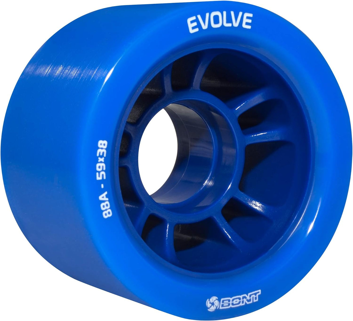 Skates - Evolve Roller Derby Skate Wheel - Indoor Roller Skate Wheels - Rollerskate Wheels - 88A 92A 95A 98A - Red Black Blue Purple