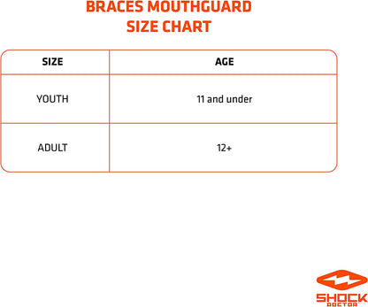 Mouth Guard for Braces for Sports, Orthodontic Mouth Guard for Braces, Upper & Lower Mouthguard, Mouth Guard for Lacrosse, Hockey, Baseball, Football, Braces Mouth Guard