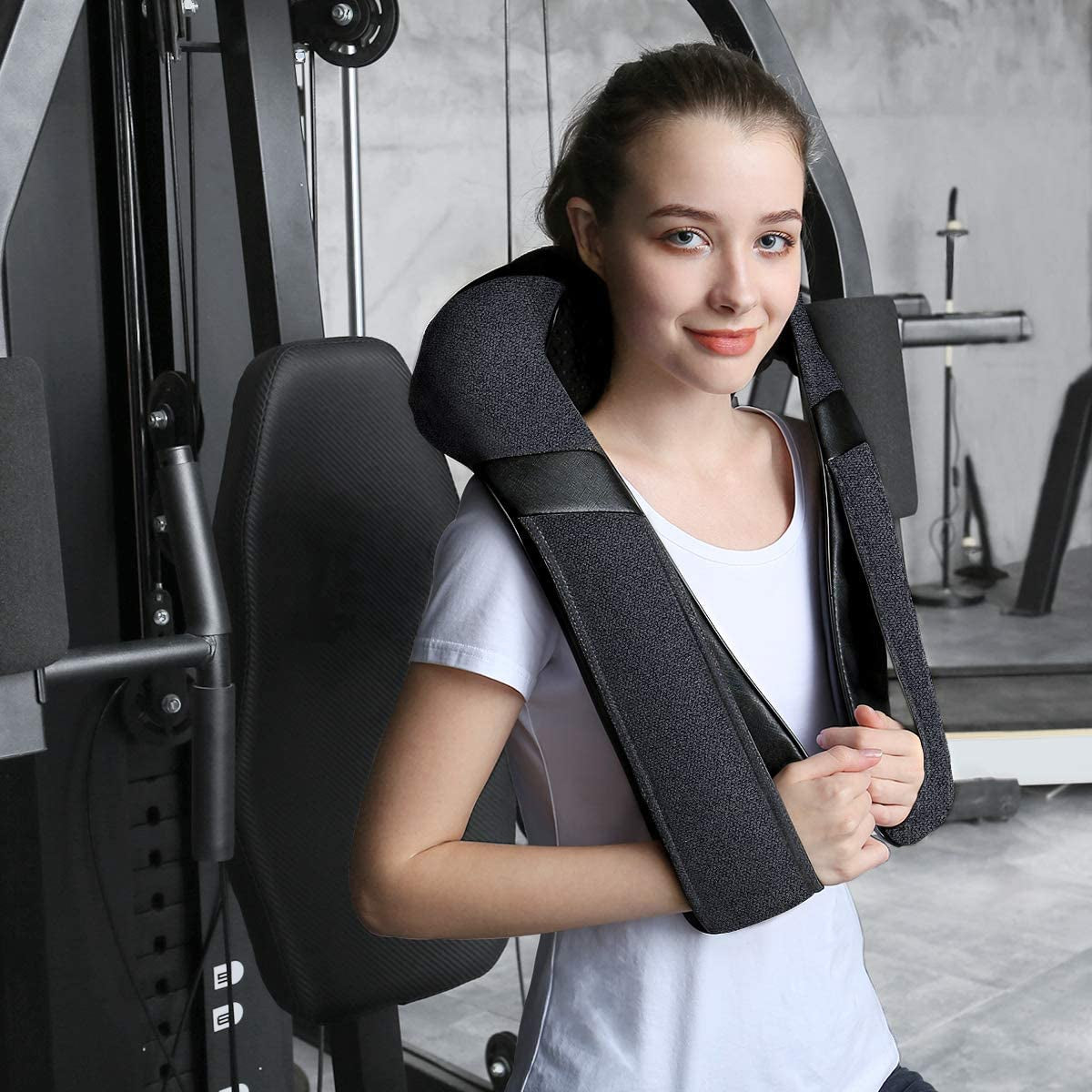 Neck Massager with Heat, Shiatsu Shoulder Massager, Electric Kneading Back Massager, Massage Pillow for Pain Relief Deep Tissue, Fathers Day Presents, Mothers Day,Christmas Gifts Get Well Soon