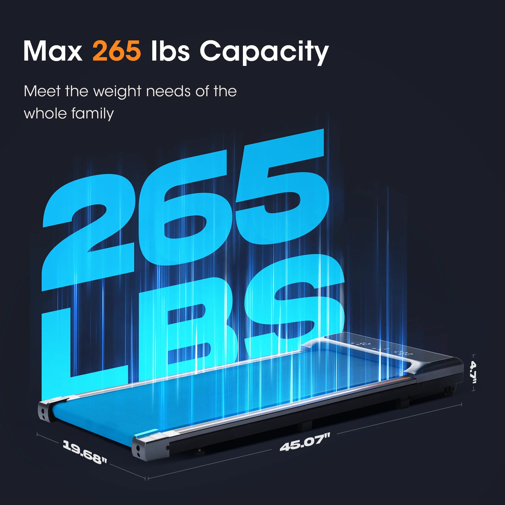 2 in 1 Under Desk Treadmill with Remote Control - Lightweight Walking Pad for Home Office Workouts, Speed Range 0.6-3.8 mph