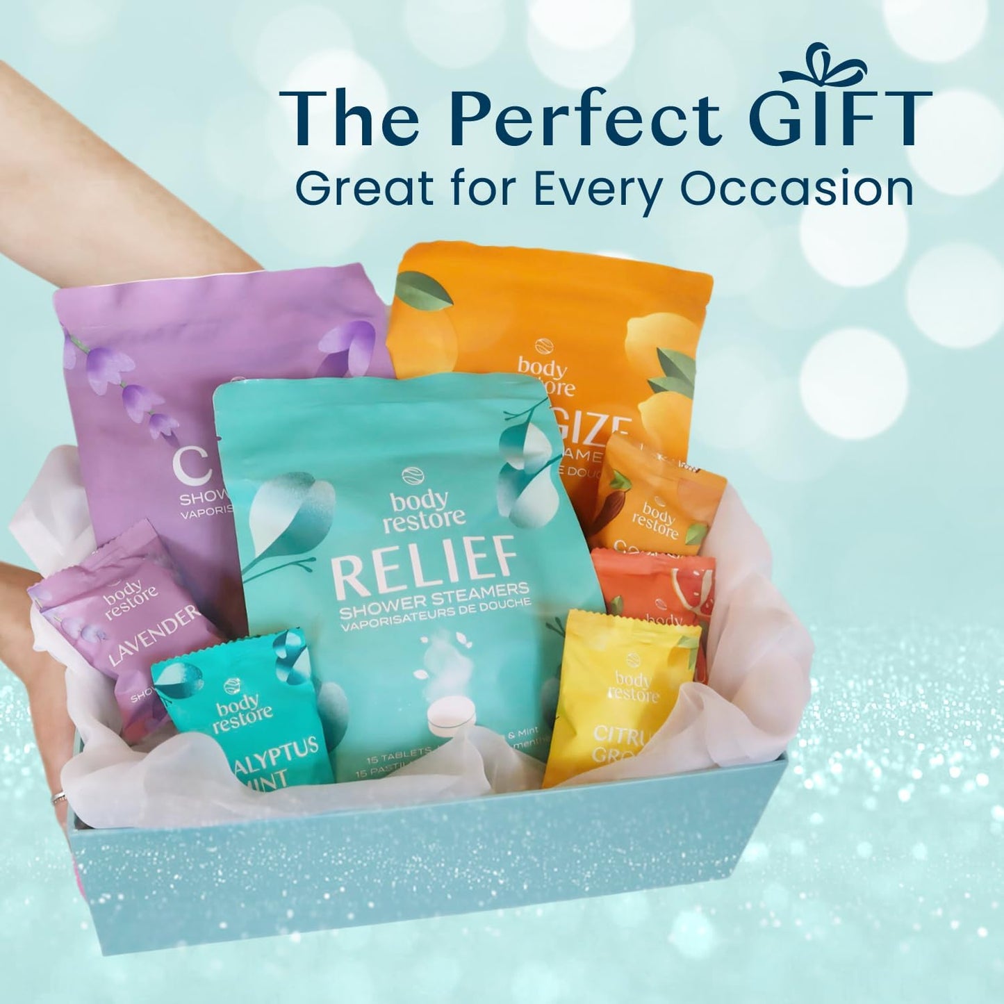 Shower Steamers Aromatherapy 15 Pack - Christmas Gifts for Women, Stocking Stuffers, Birthday Gifts for Mom, White Elephant Gift, Travel Essentials, Self Care - Eucalyptus
