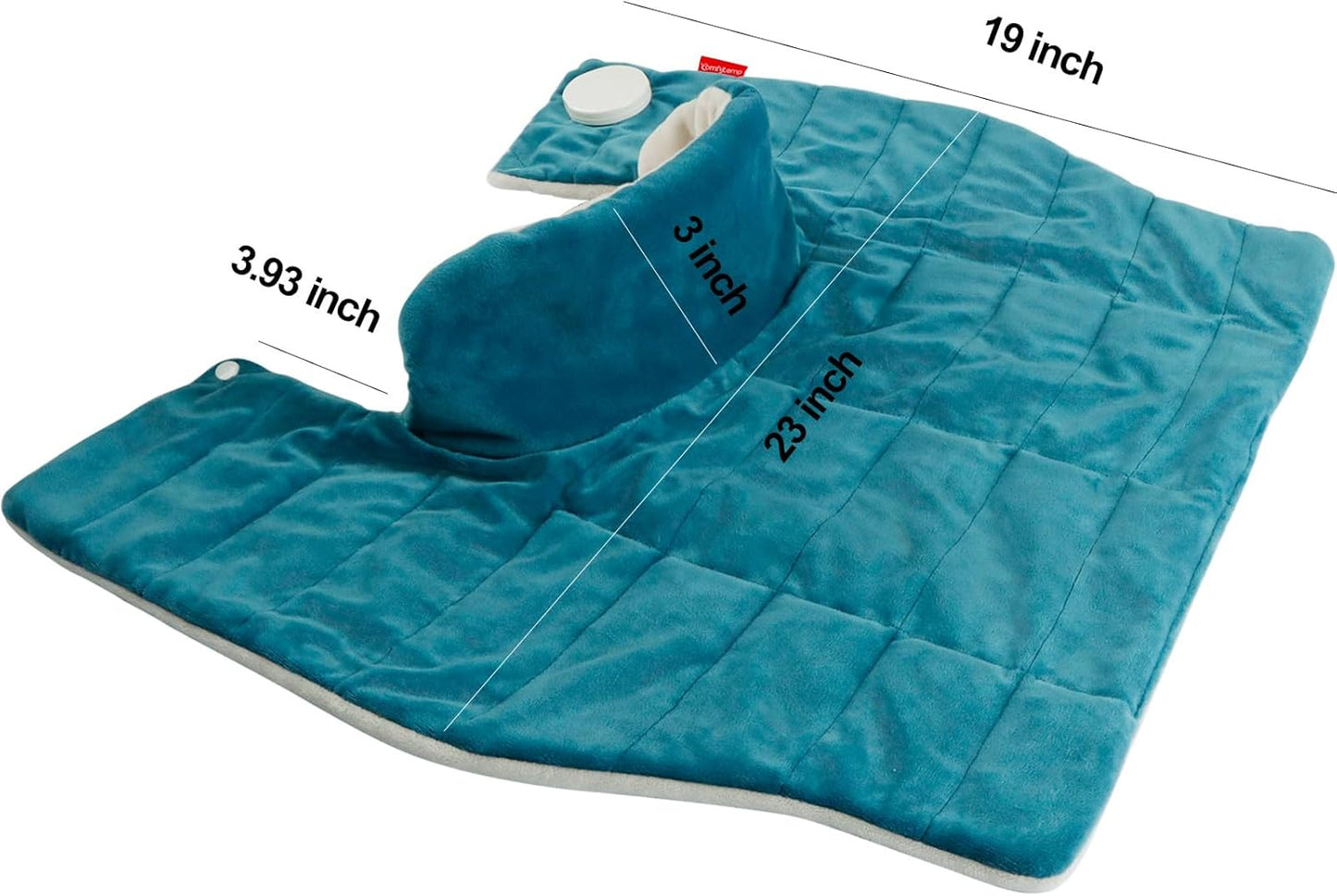 Heating Pad for Neck and Shoulders and Back,  FSA HSA Eligible Weighted Electric Heat Pad for Pain Relief, 2.6Lb Large Heated Wrap, 9 Heat Settings, 11 Auto-Off, Gifts for Women Men Mom Dad
