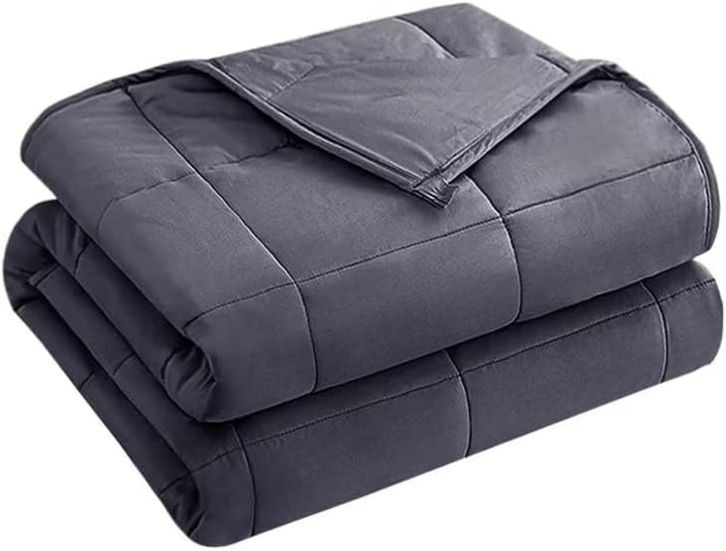 Weighted Blanket for Adults (20 Lbs, 60” X 80”, Grey) Cooling Heavy Blanket for Sleeping Perfect for 190-210 Lbs, Queen Size Breathable Blanket with Premium Glass Bead, Machine Washable