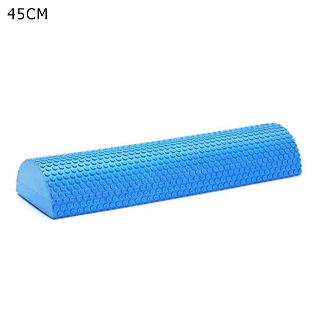 Half round EVA Foam Roller Semi-Circular Massage EVA Foam Shaft Yoga Pilates Fitness Equipment with Massage Floating Point