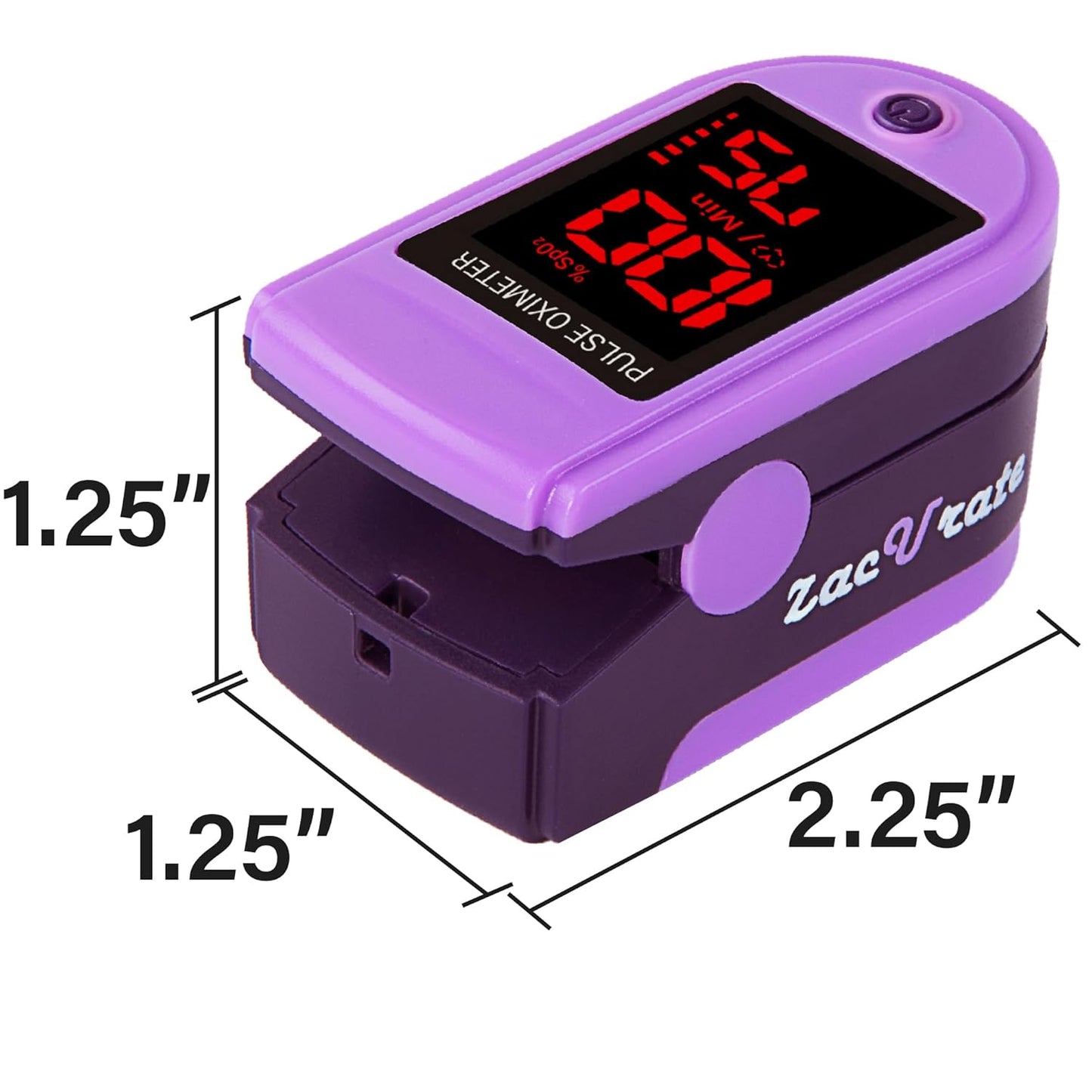 Pro Series 500DL Fingertip Pulse Oximeter Blood Oxygen Saturation Monitor with Silicone Cover, Batteries and Lanyard