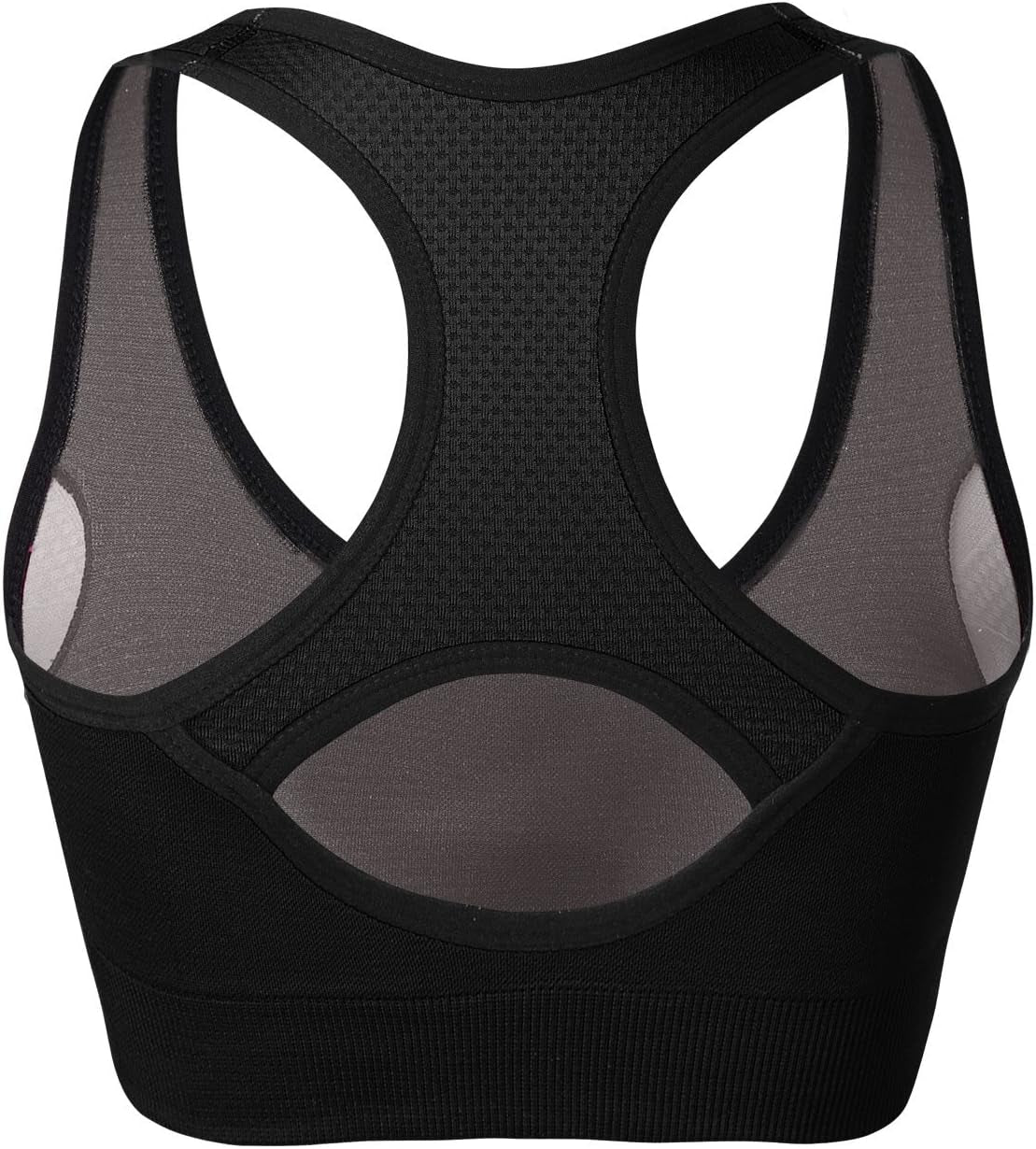 Racerback Sports Bras for Women – Padded Seamless Strappy Workout Tops for Yoga Gym Runing Fitness Sports Bras