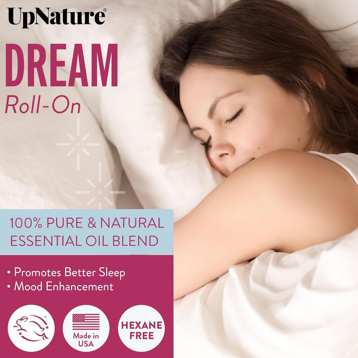 Dream Sleep Essential Oil Roll on – Natural Sleeping Blend with Lavender, Chamomile Aromatherapy Oils