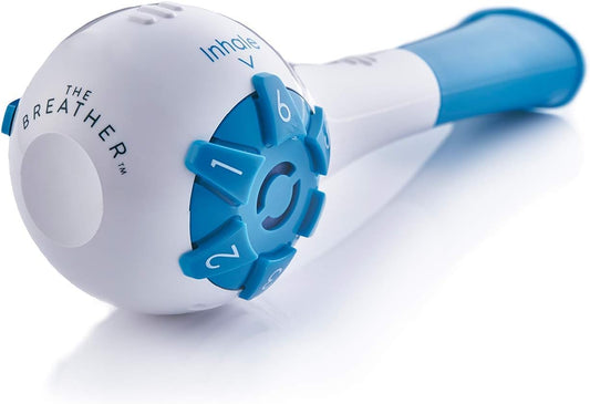 │ Natural Breathing Exerciser Trainer for Drug-Free Respiratory Therapy │ Breathe Easier with Stronger Lungs │ Guided Mobile Training App Included