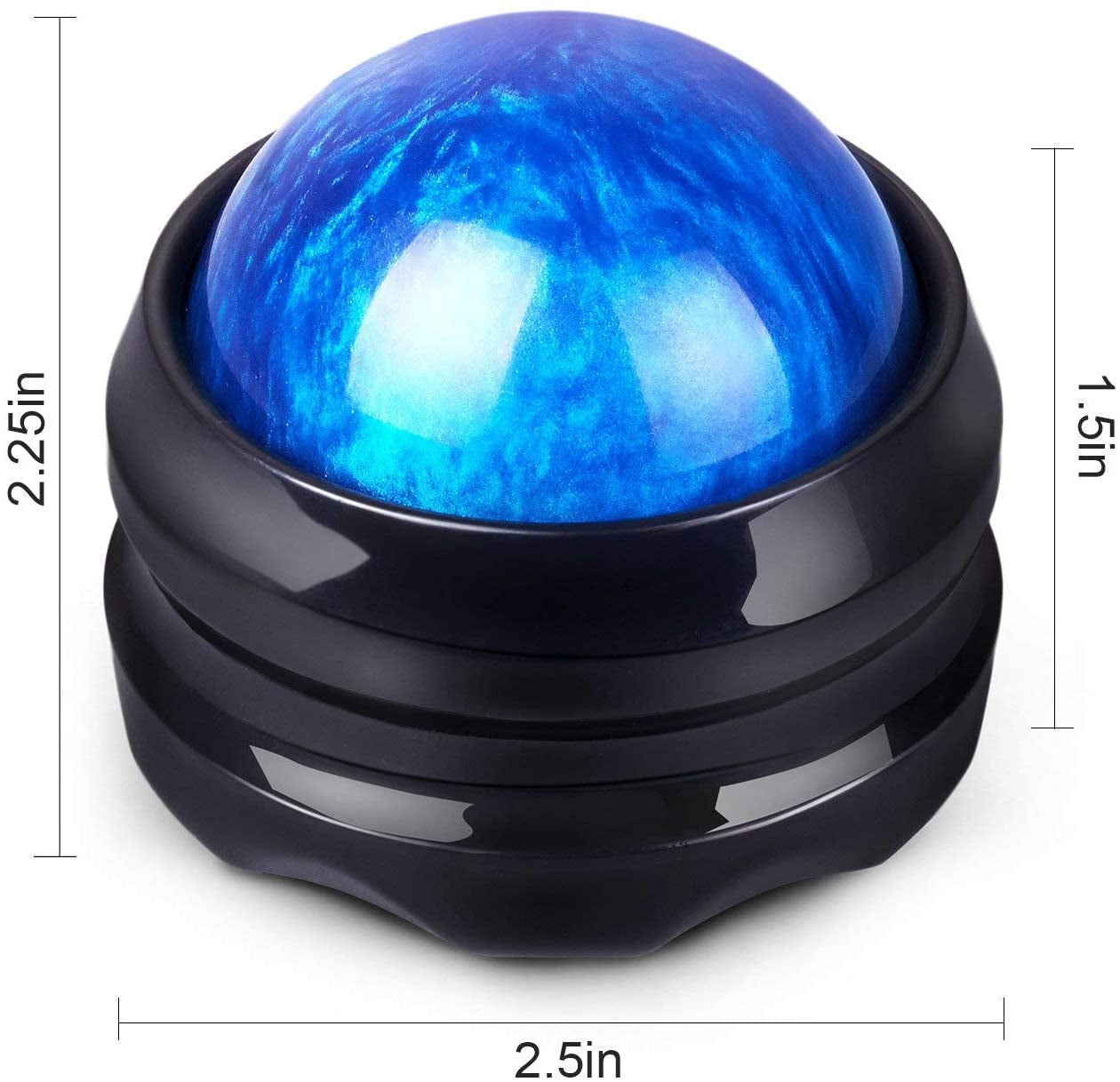 Manual Massage Roller Ball - Massager and Therapy Tool for Sore Muscles, Shoulders, Arms, Neck, Back, Feet, Body, Deep Tissue, Stiffness, Joint Pain, Stress Relief