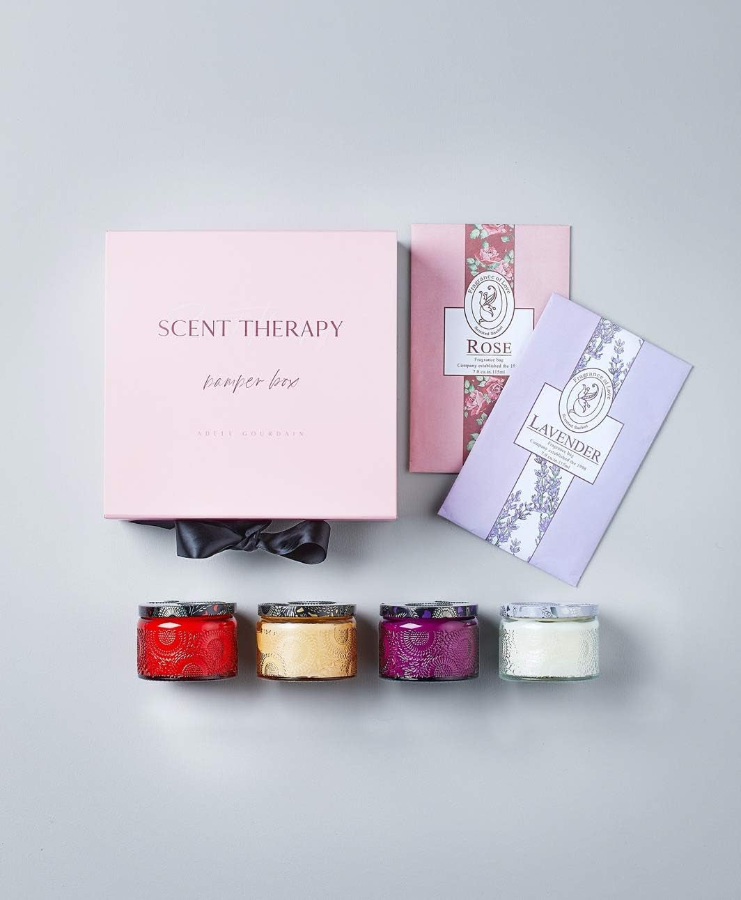 Aromatherapy Candle Gift Set for Women - Scented Candles for Home - Unique Birthday, Bridesmaid, Housewarming Candle Set with Scented Sachets - Present Ideas for Women