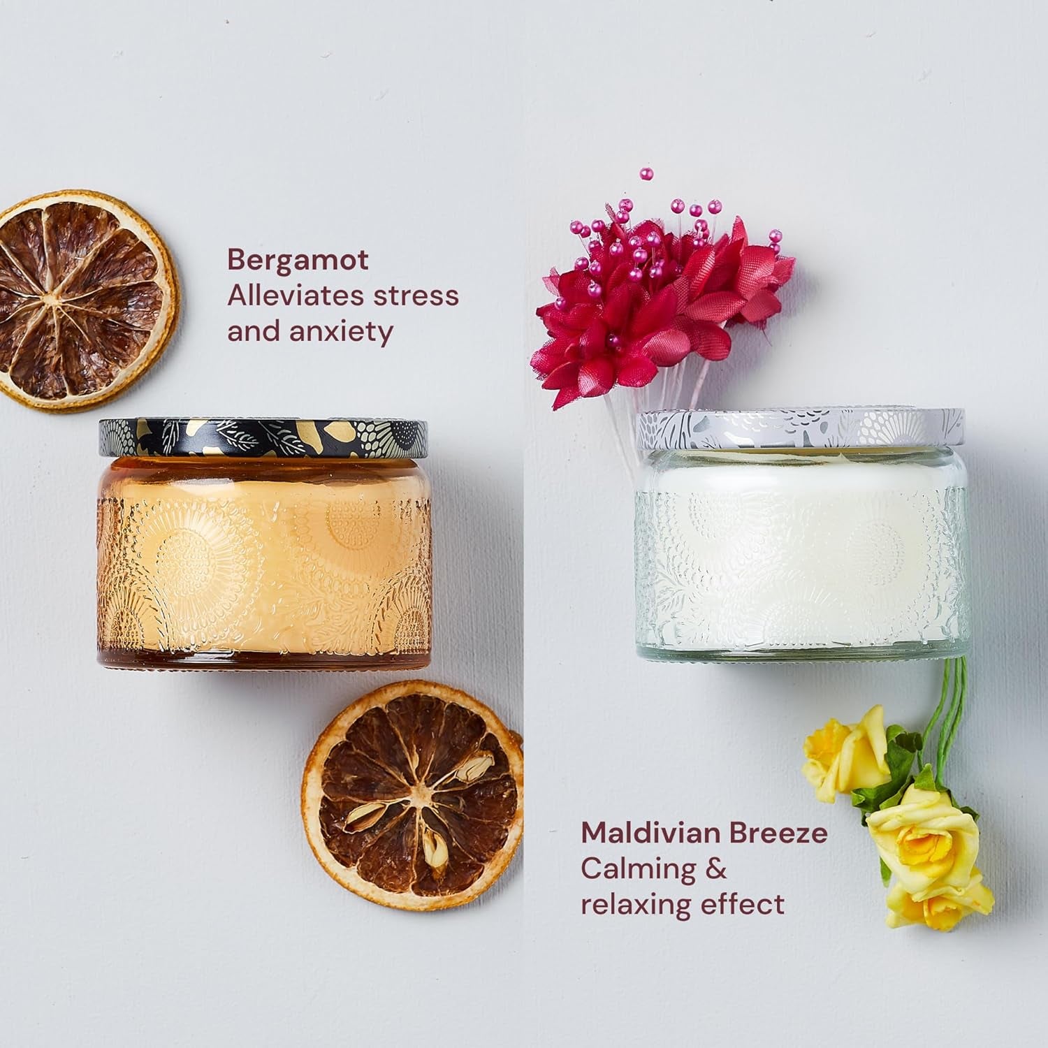 Aromatherapy Candle Gift Set for Women - Scented Candles for Home - Unique Birthday, Bridesmaid, Housewarming Candle Set with Scented Sachets - Present Ideas for Women