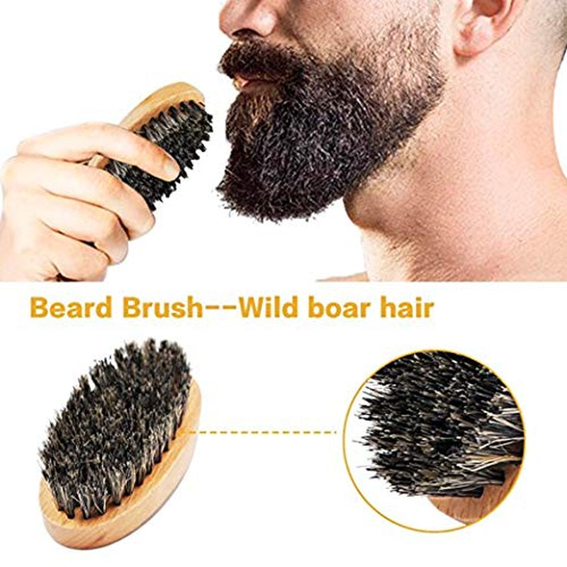 Beard Kit for Men Grooming & Care W/Beard Wash,3 Packs Beard Oil,Beard Balm Leave-In Conditioner,Comb,Brush,Scissors,Premium Gifts for Men Dad Husband
