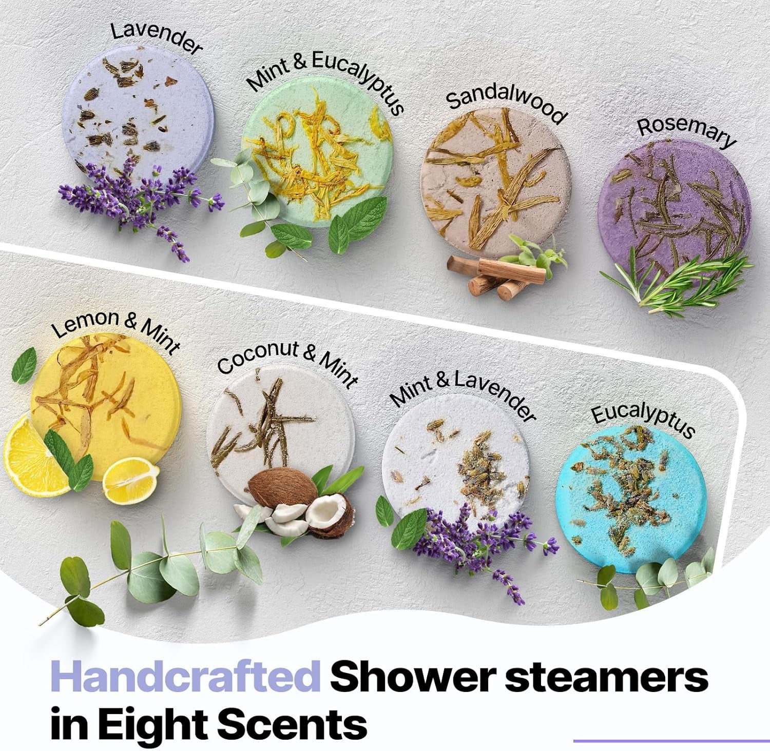 Shower Steamers Aromatherapy Birthday Gifts for Women -  8 Pcs Valentines Day Gifts for Her Mom Men Teen Adults Bath Bombs Self Care with Natural Essential Oils Relaxation Home SPA Mothers Day
