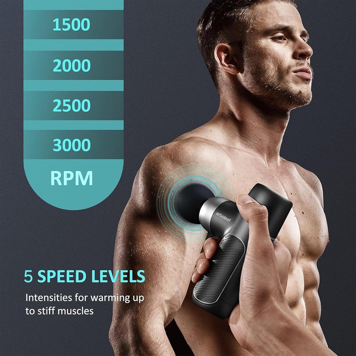 Mini Massage Gun Deep Tissue, Muscle Massager for Back Pain Relief, Small Massage Gun Travel Massager Handheld, Quiet Percussion Massager Portable, Whole Body- FSA and HSA Eligible