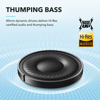 by  Q20I Hybrid Active Noise Cancelling Headphones, Wireless Over-Ear Bluetooth, 40H Long ANC Playtime, Hi-Res Audio, Big Bass, Customize via an App, Transparency Mode (White)