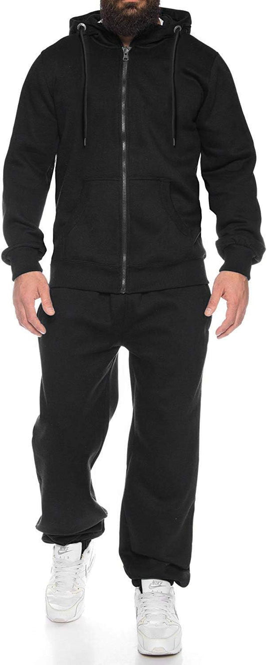 Sweatsuits for Men 2 Piece Tracksuit Sets Full Zip Hoodie Sweatpants for Men Casual Sports Jogging Suits S-4XL