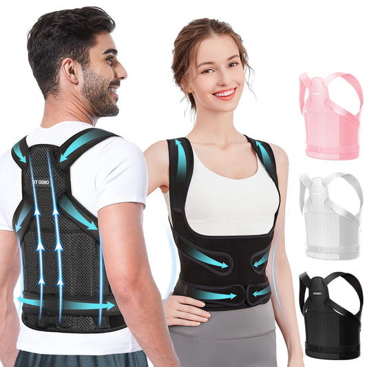 Ultimate Back Brace Posture Corrector for Men & Women - Adjustable Support for Pain Relief & Spine Alignment