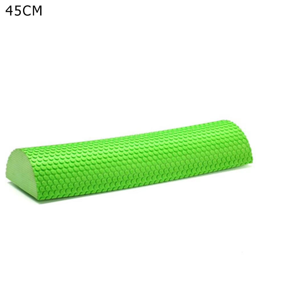 Half round EVA Foam Roller Semi-Circular Massage EVA Foam Shaft Yoga Pilates Fitness Equipment with Massage Floating Point