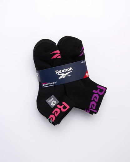 Girls' Quarter Socks - 6 Pack Moisture-Wicking Low Cut Athletic Ankle Socks for Girls (Sizes: S-L)