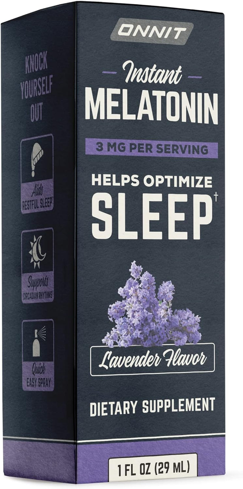 Melatonin Instant Mist Liquid Sleep Aid Spray - Lavender