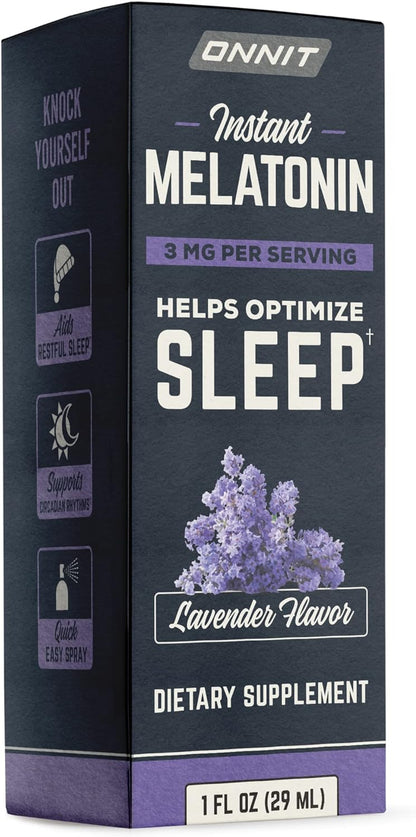 Melatonin Instant Mist Liquid Sleep Aid Spray - Lavender