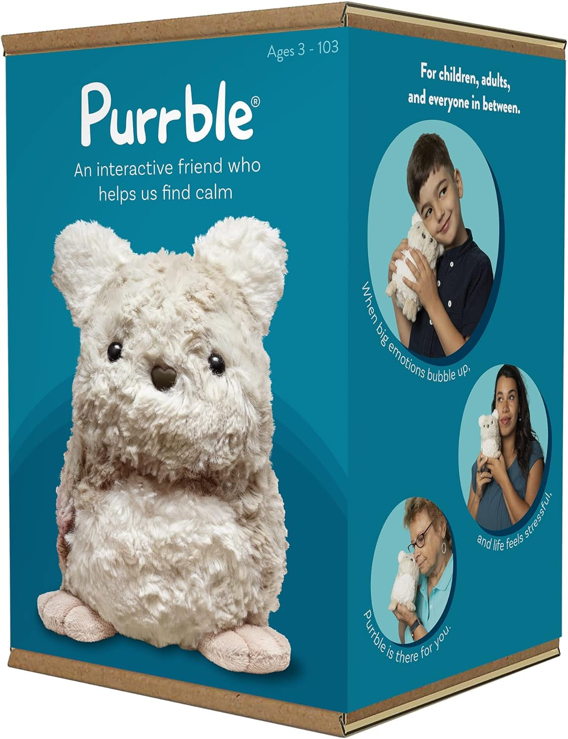 - Calming Toy Companion with Dynamic Heartbeat and Soothing Purr - Interactive Plush Companion for All Ages - Stuffed Animal Doll for Emotion Regulation - Cuddle and Pet Plushies
