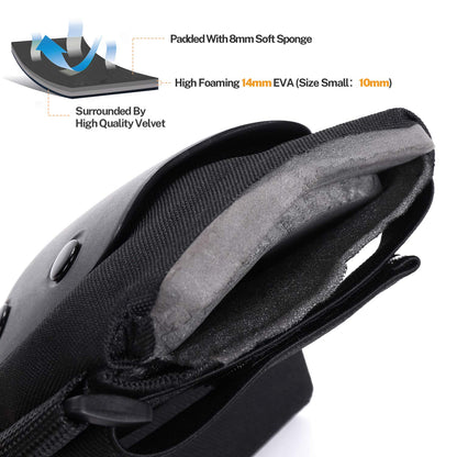 Knee Pads Elbow Pads with Wrist Guards, Kids Youth Adult Skateboard Skate Pads 3 in 1 Protective Gear Set for Skateboarding Skating Roller Skating Scooter Cycling Biking Bicycle, Black L