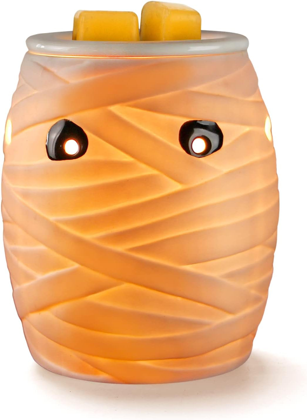 Halloween Pluggable Fragrance Warmer Wax Melter for Home/Dorm/Office No Flame No Smoke No Soot Packaged Together with Two Bulbs - Spooky Mummy